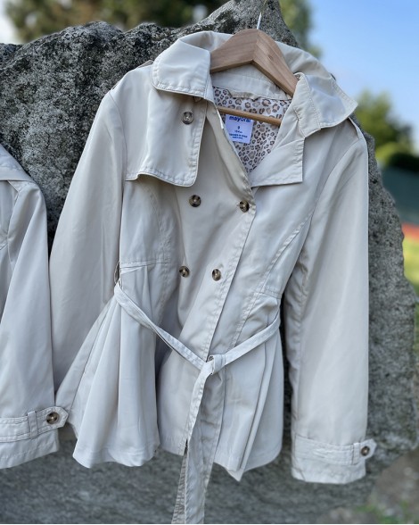 Kabát dětský Mayoral TRENCHCOAT krémový